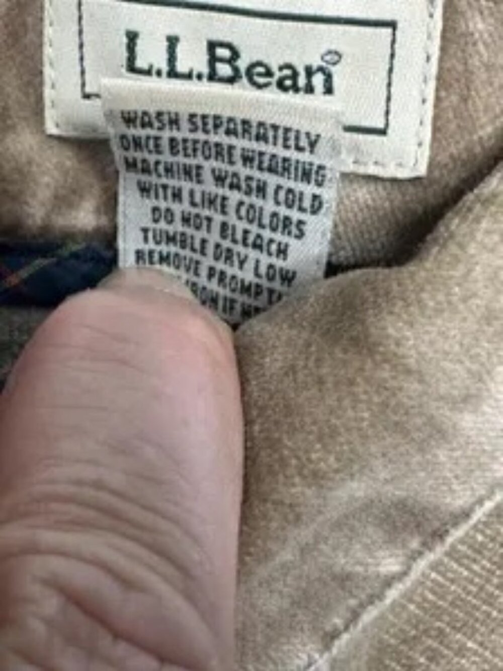 Vintage L.L. Bean Favorite Fit Corduroy Skirt | Camel Brown Cotton Blend Sz 12 - Picture 10 of 10